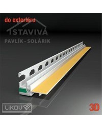 Lišta okenný začisťovací profil 3D 2,6 m (PS3-72)